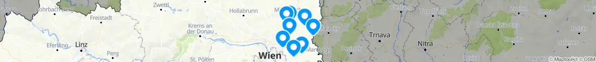 Map view for Pharmacies emergency services nearby Spannberg (Gänserndorf, Niederösterreich)